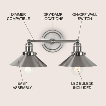 July Metal Shade Sconce